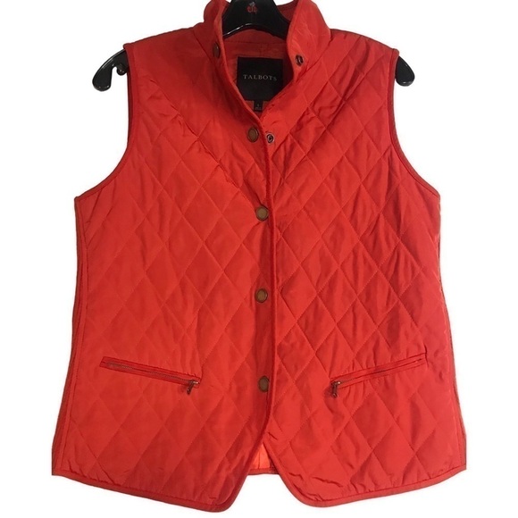 Talbots Burnt Orange Vest Size S - Picture 1 of 13